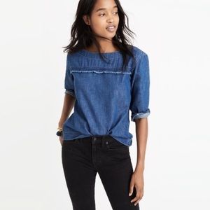 Madewell Herald Boxy Denim/Chambray Top